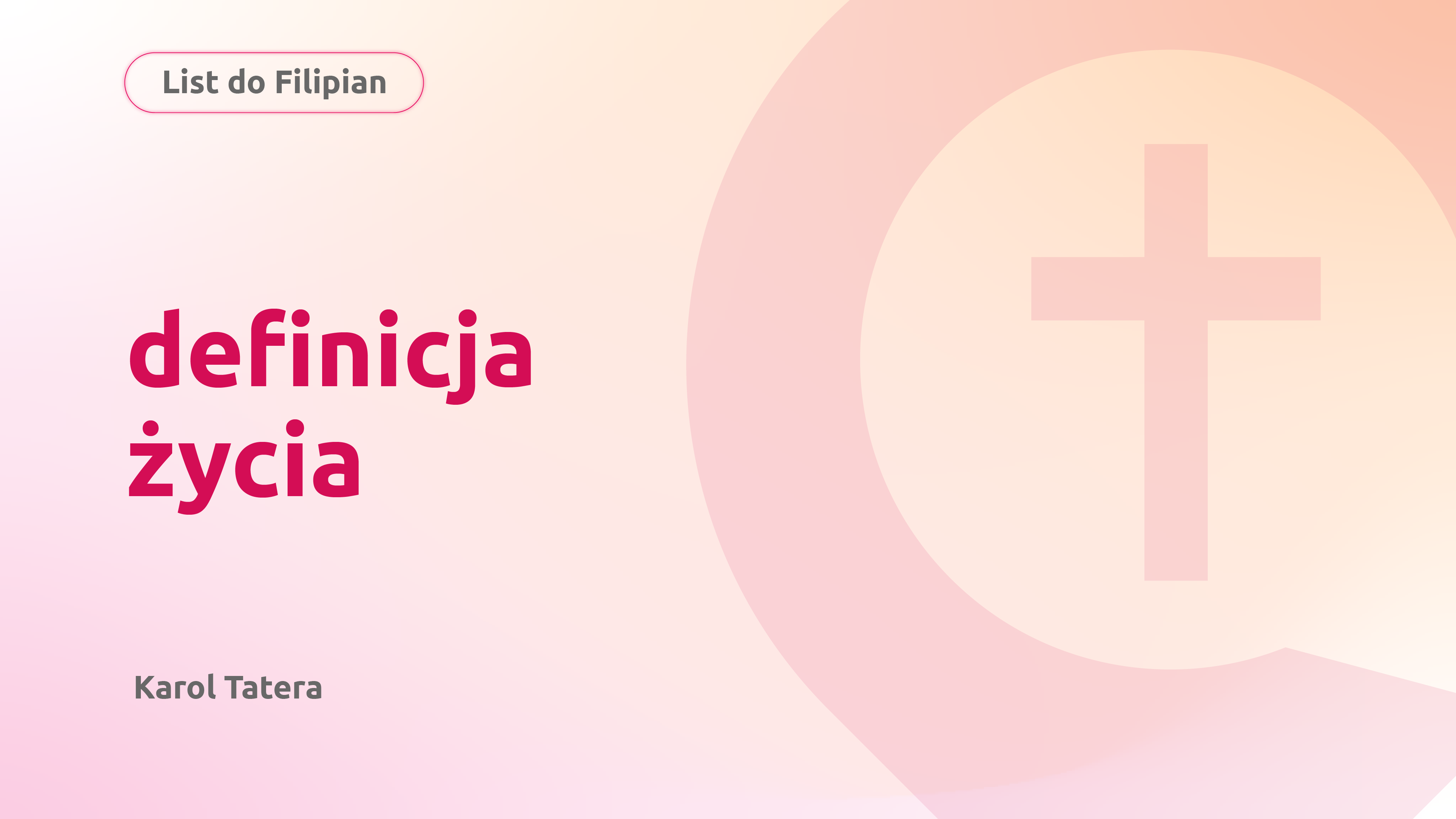 Definicja życia na trudne momenty